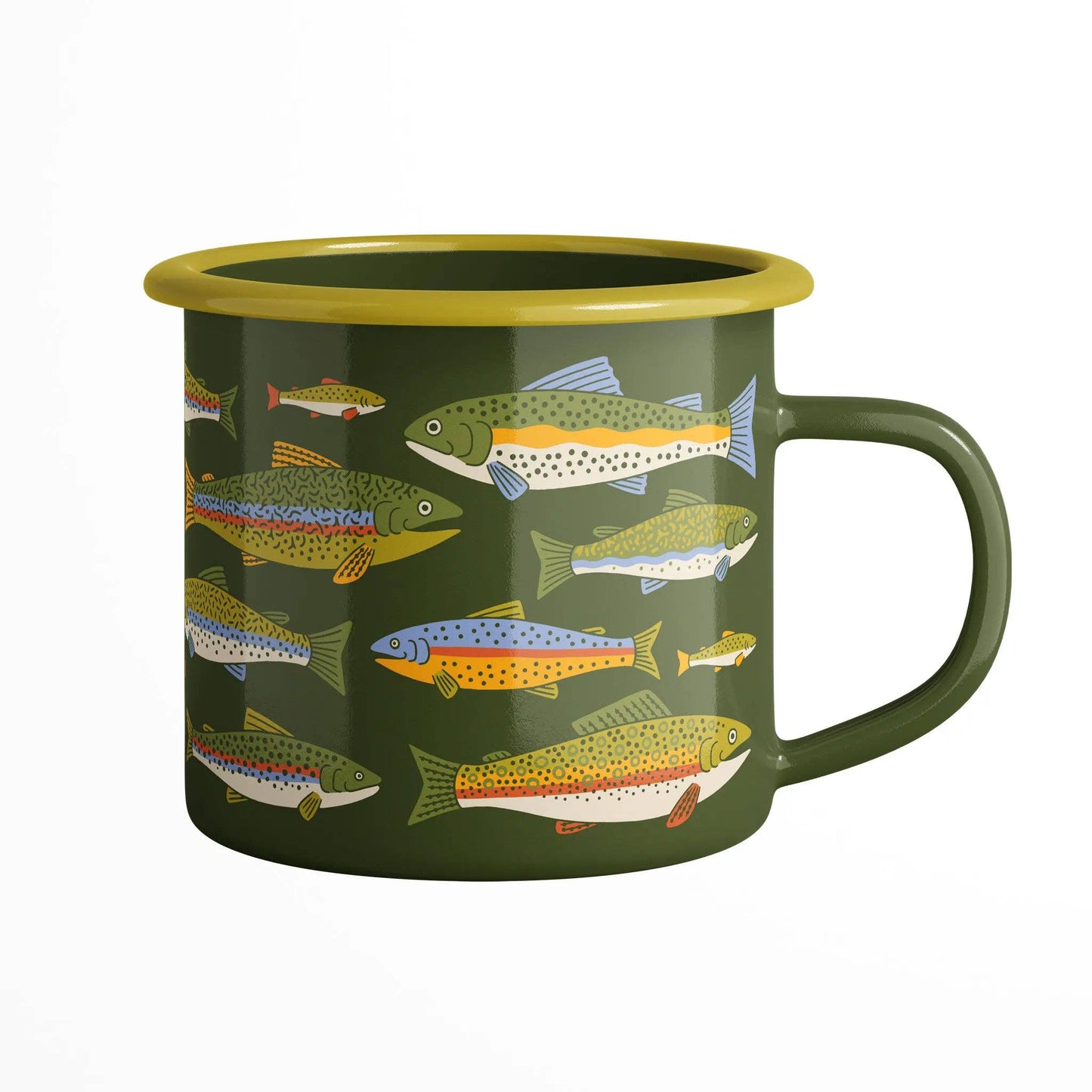 Enamel Coffee & Camp Mug | Trout | 16oz