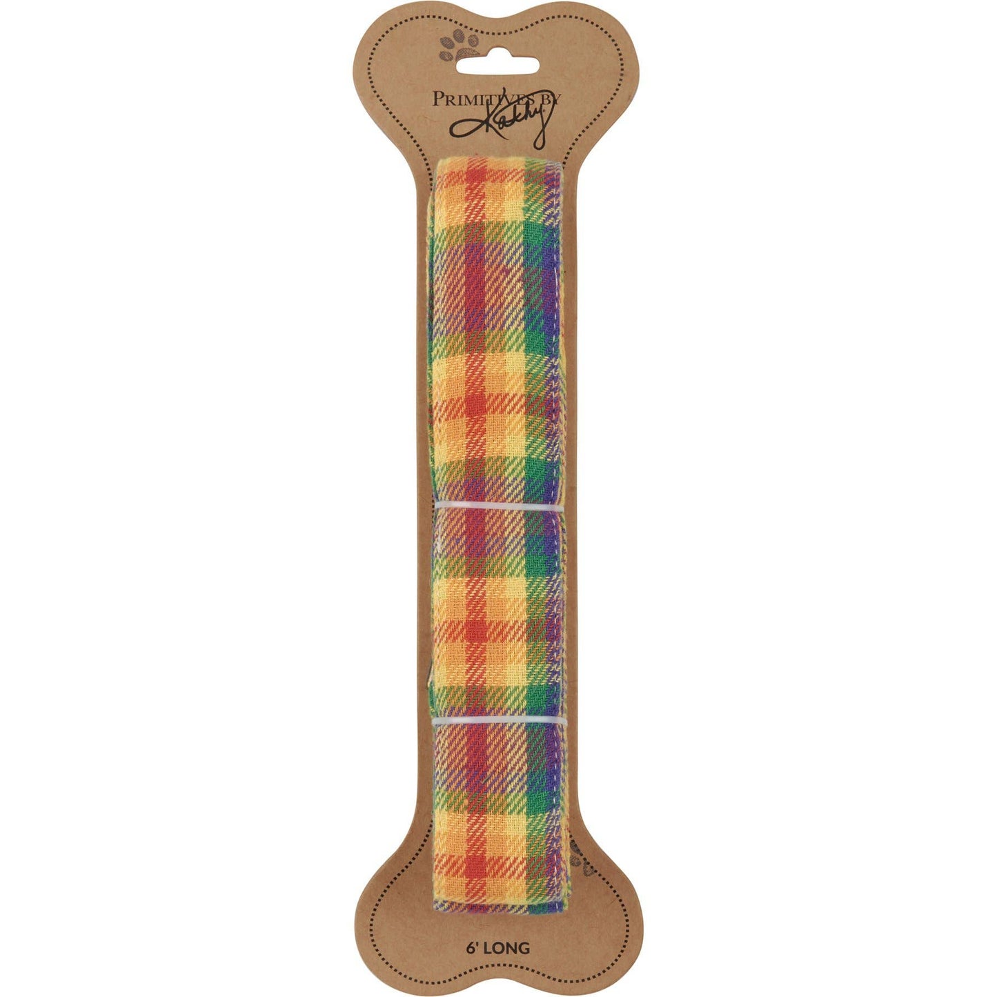 Rainbow Plaid Dog Leash