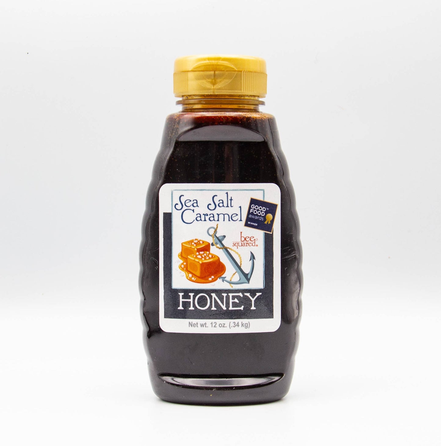 12 oz. Squeeze Bottle - Sea Salt Caramel Honey