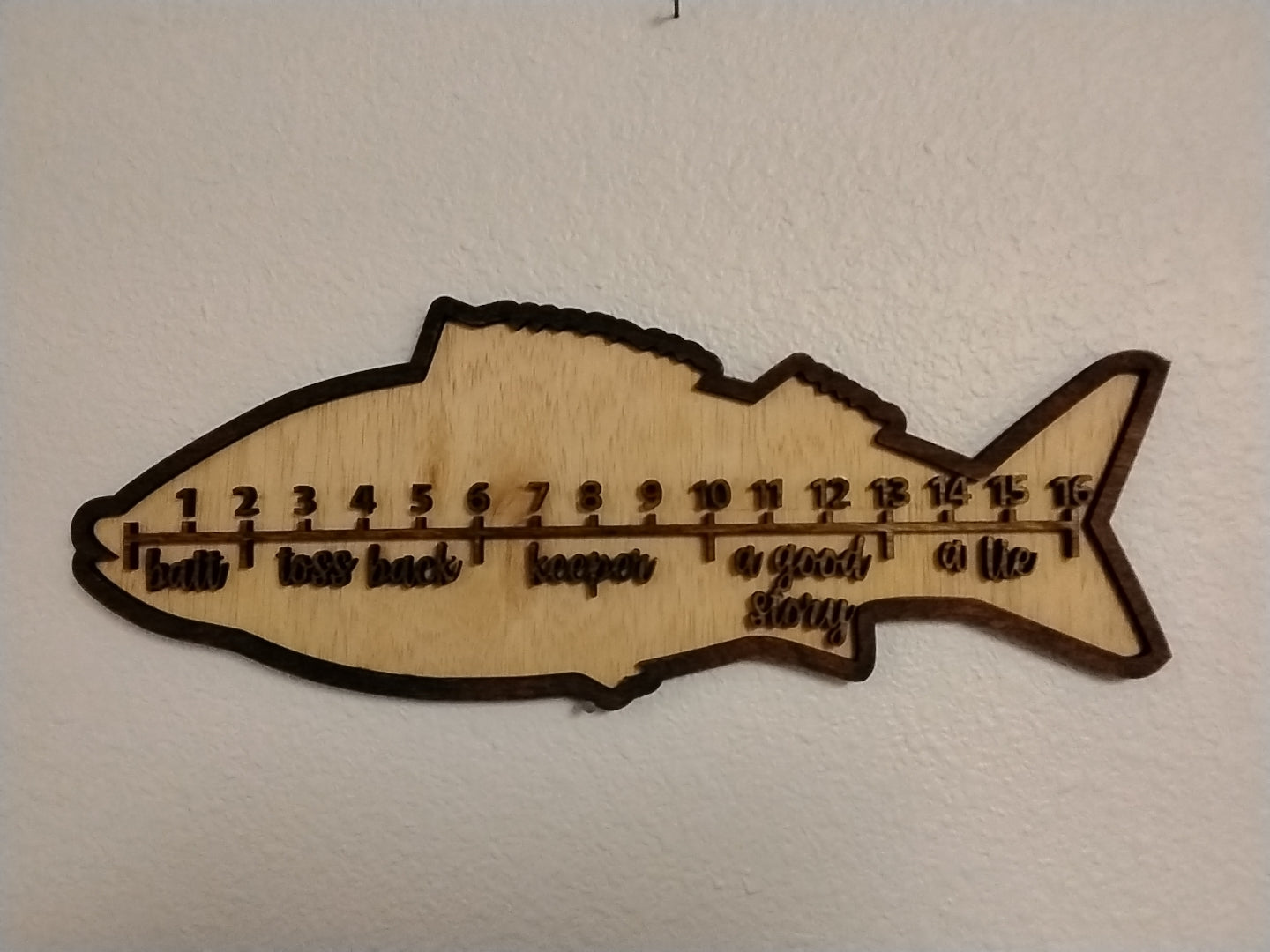 Fish measurment plaque