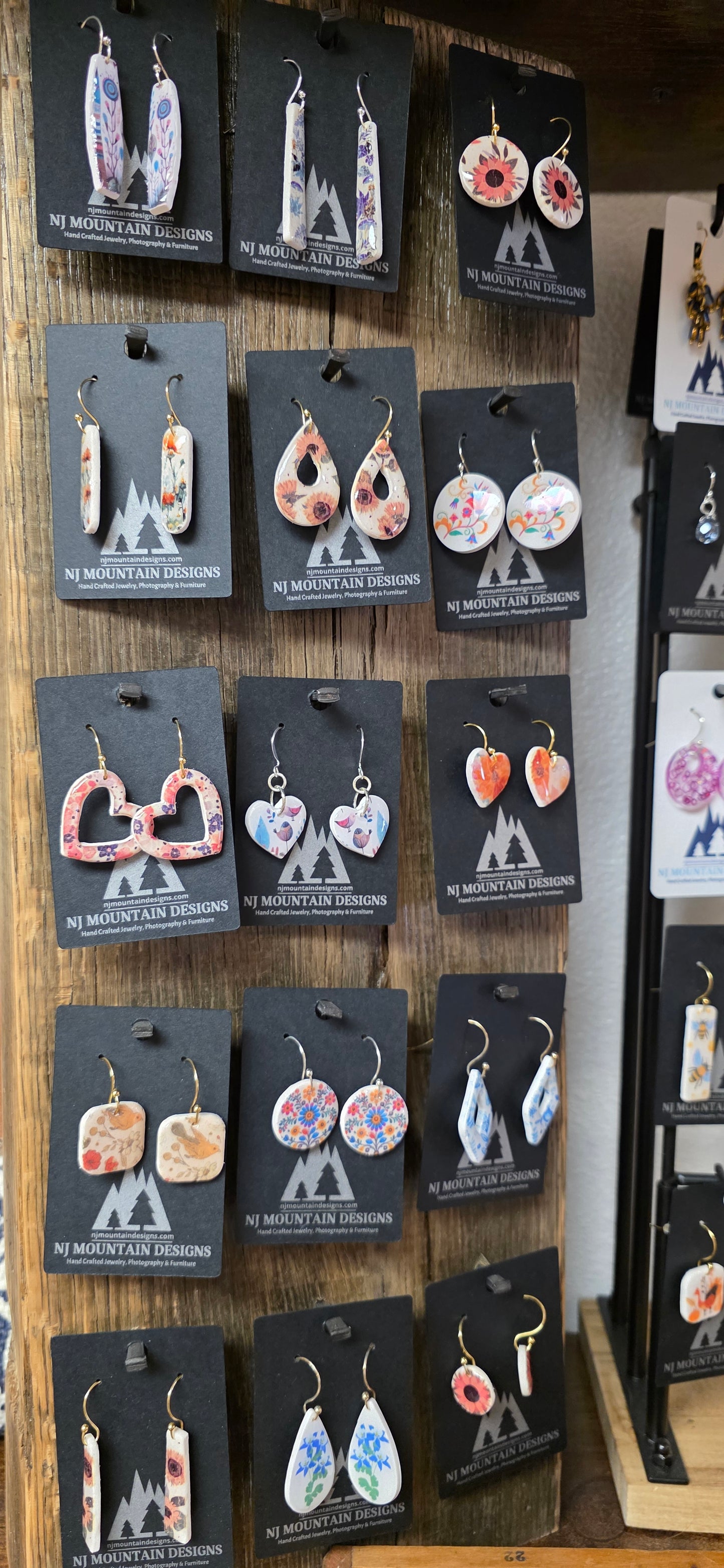 NJ Mtn Design Earrings Floral