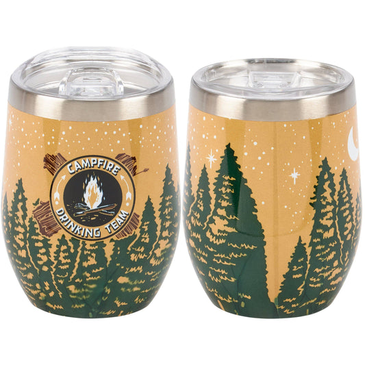 Campfire Drinking Team Wine Tumbler