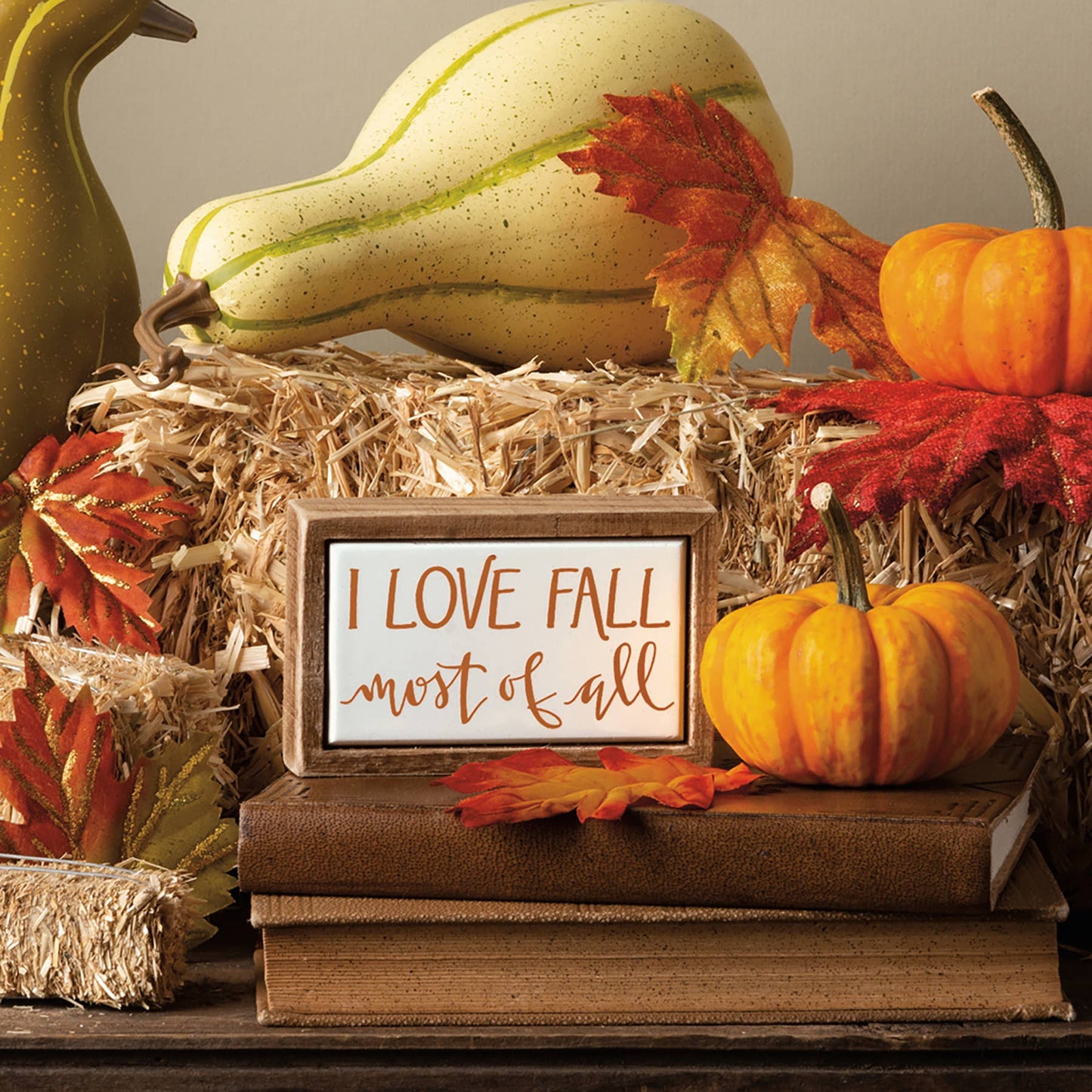 I Love Fall Most Of All Box Sign Mini