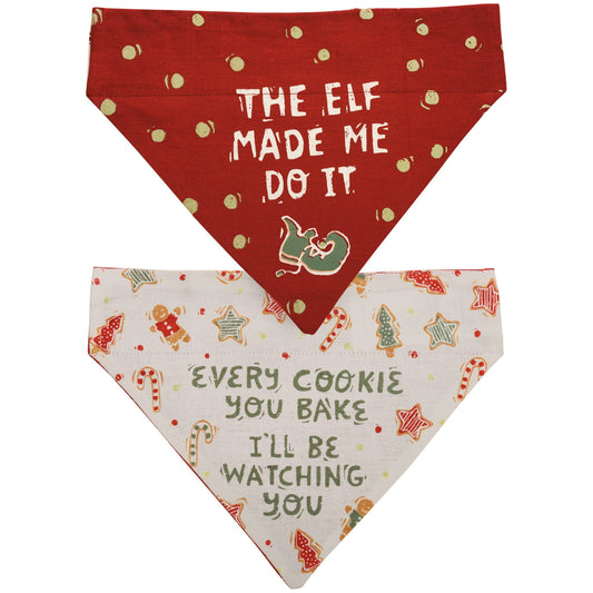 Elf Made Me/You Bake Large Collar Bandana