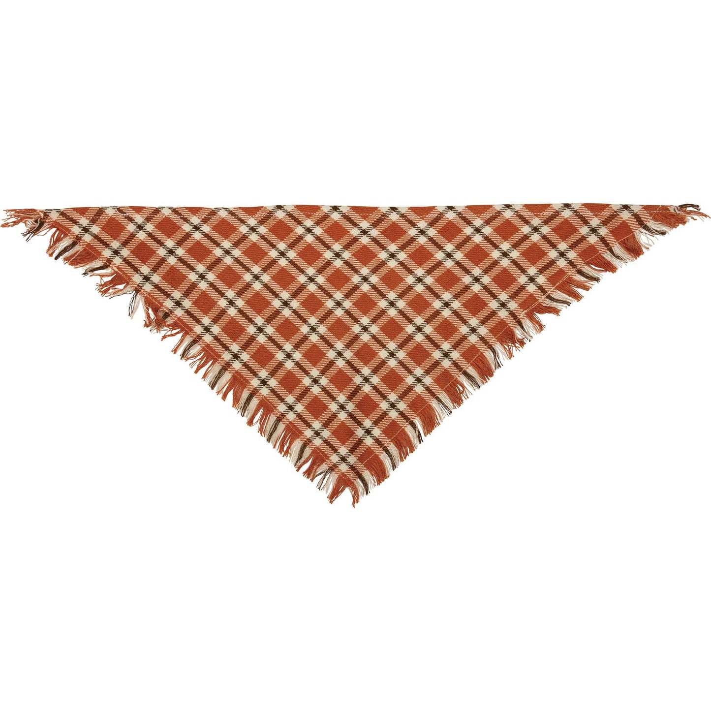Fall Plaid Small Pet Bandana Set