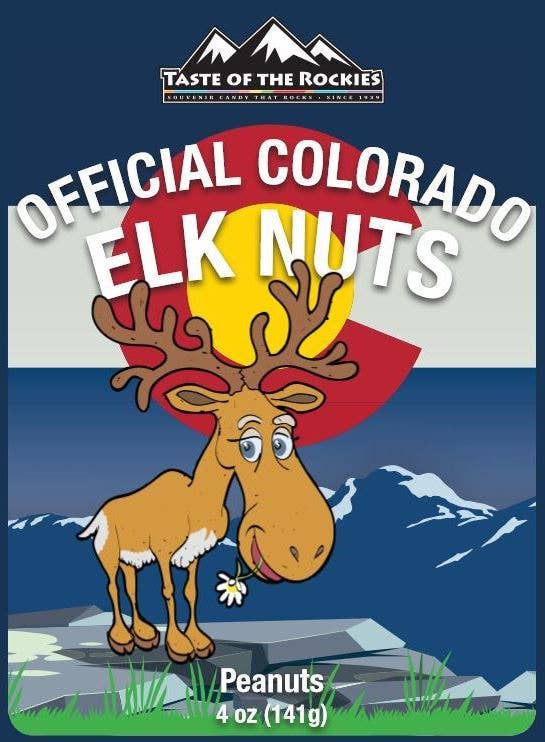 Official Colorado Elk Nuts – Dry Roasted Peanut Snack: 4oz