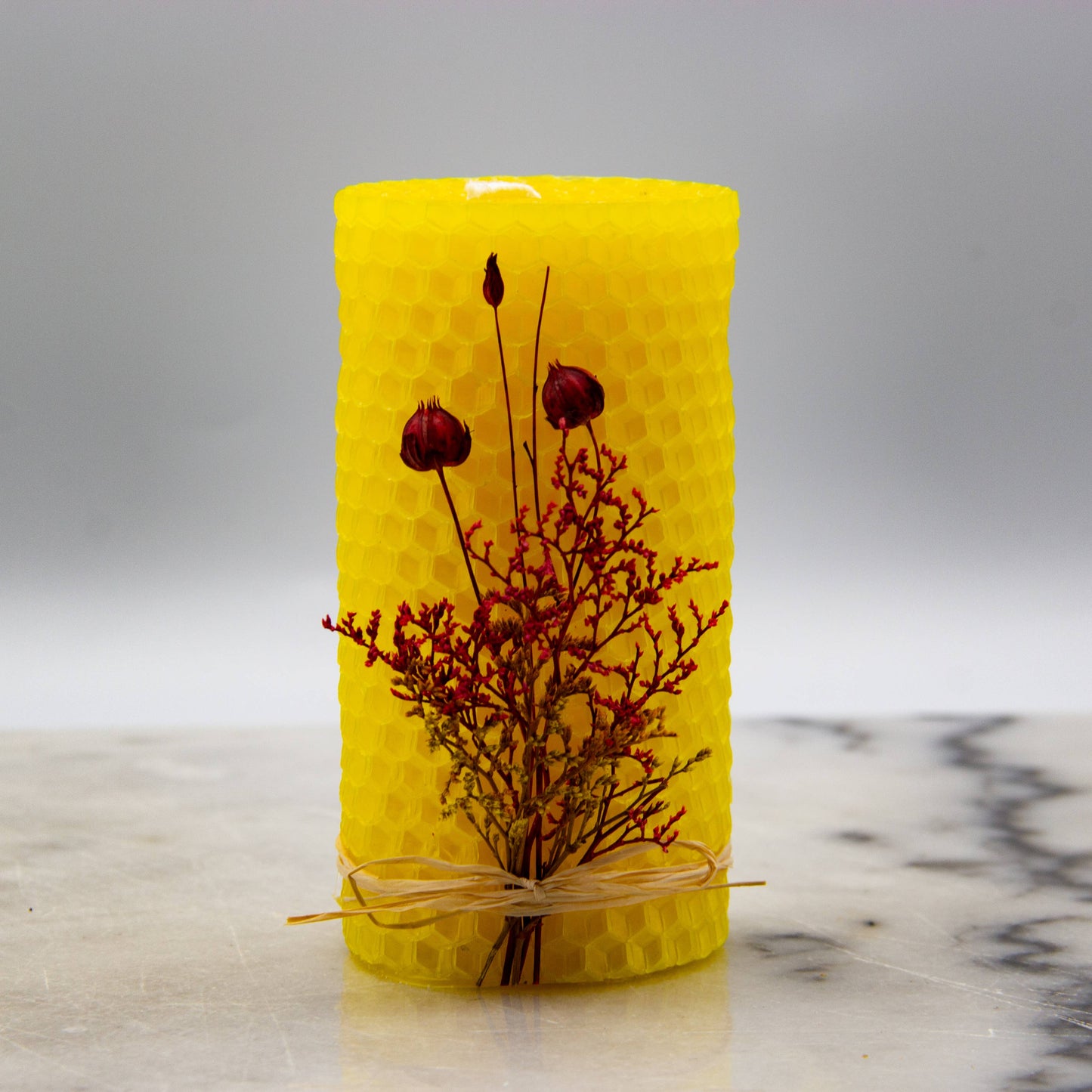 4" Pillars- Botanic Wrap: White