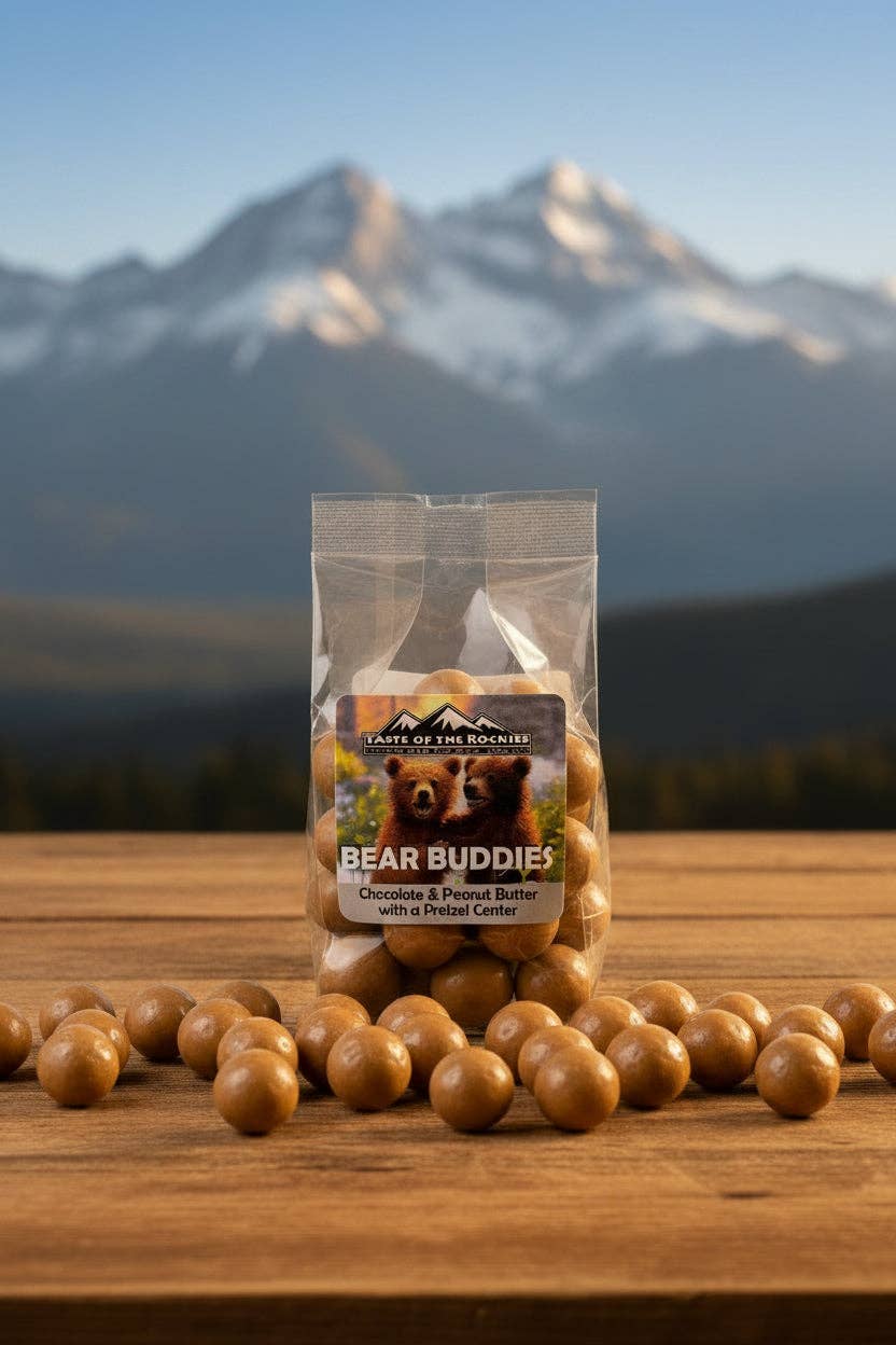 Milk Chocolate Peanut Butter Pretzel Snack Bites - Bear Buddies: 5 oz Stand Up Bag