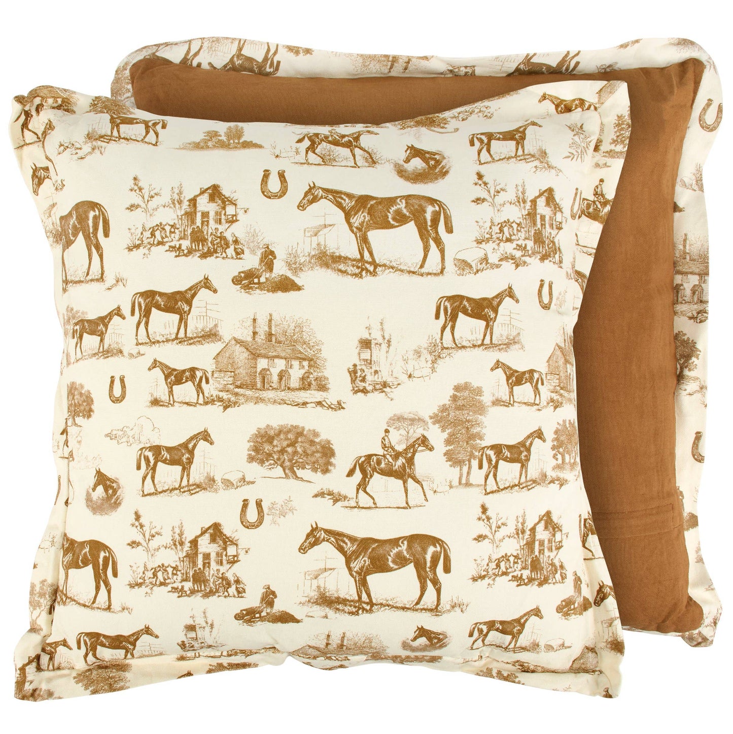 Horse Toile Pillow