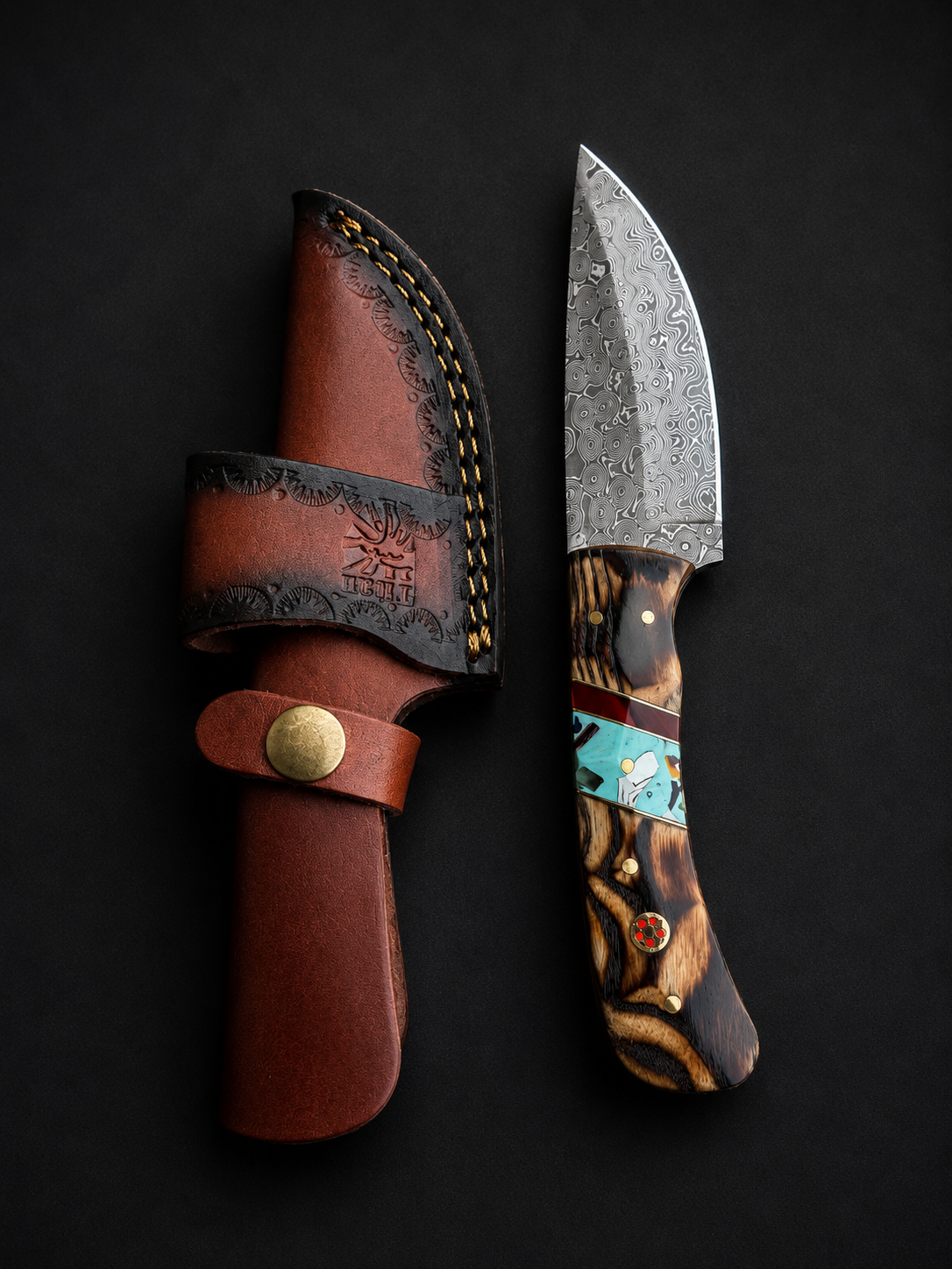 Titan Copper Canyon Damascus Hunter TK-521