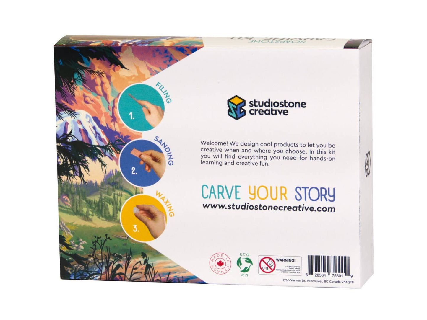 DIY Bear Soapstone Carving Kit — Quick Ship — Giftable Fun 