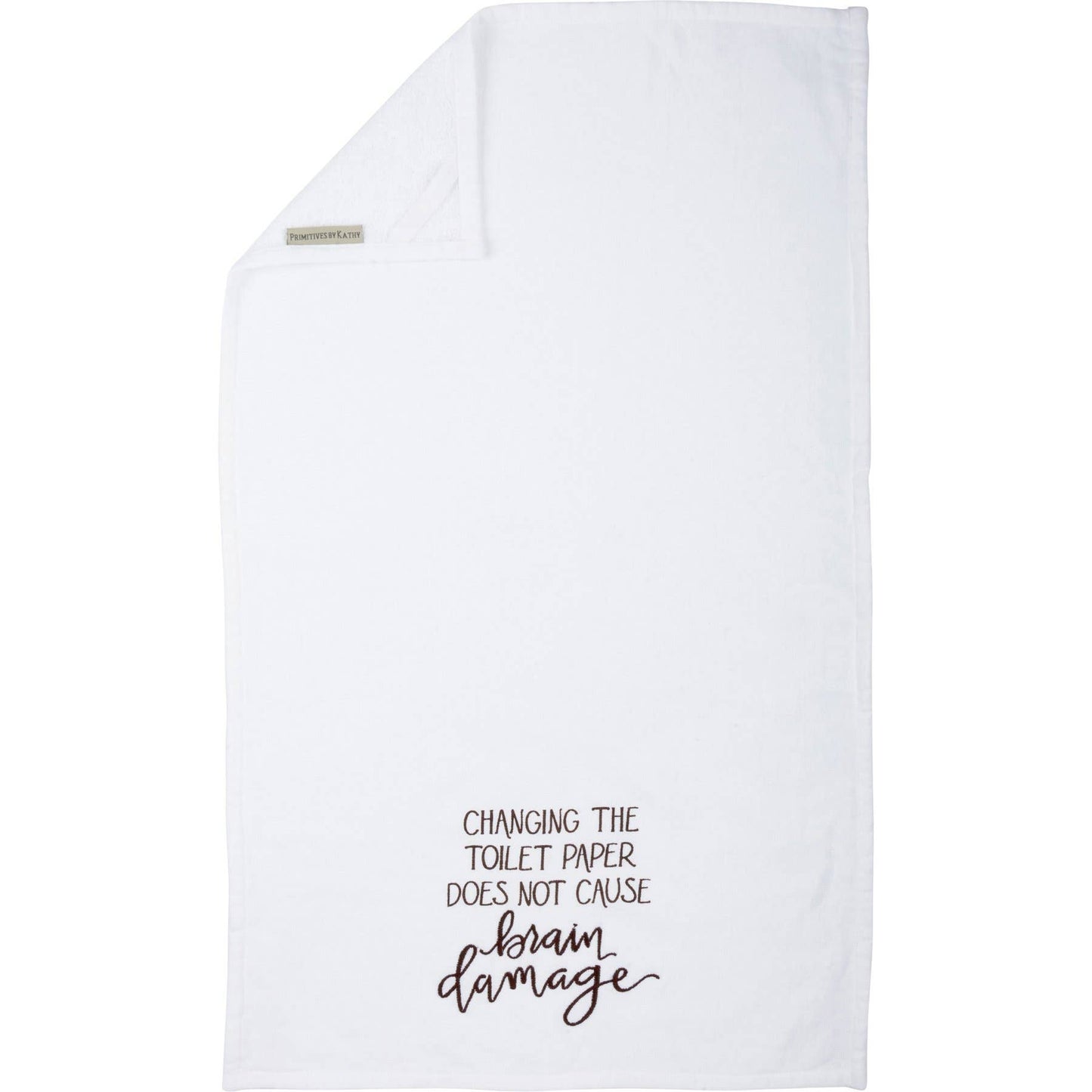 Does Not Cause Brain Damage Hand Towel