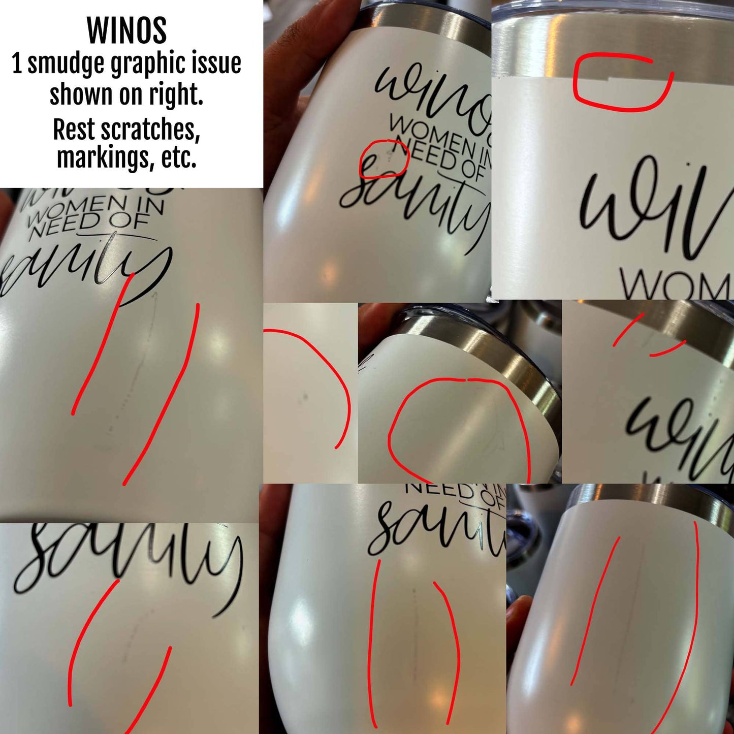Imperfect Wine Tumblers with Lid, Stainless Steel: Graphic Issue / Mom's Turn
