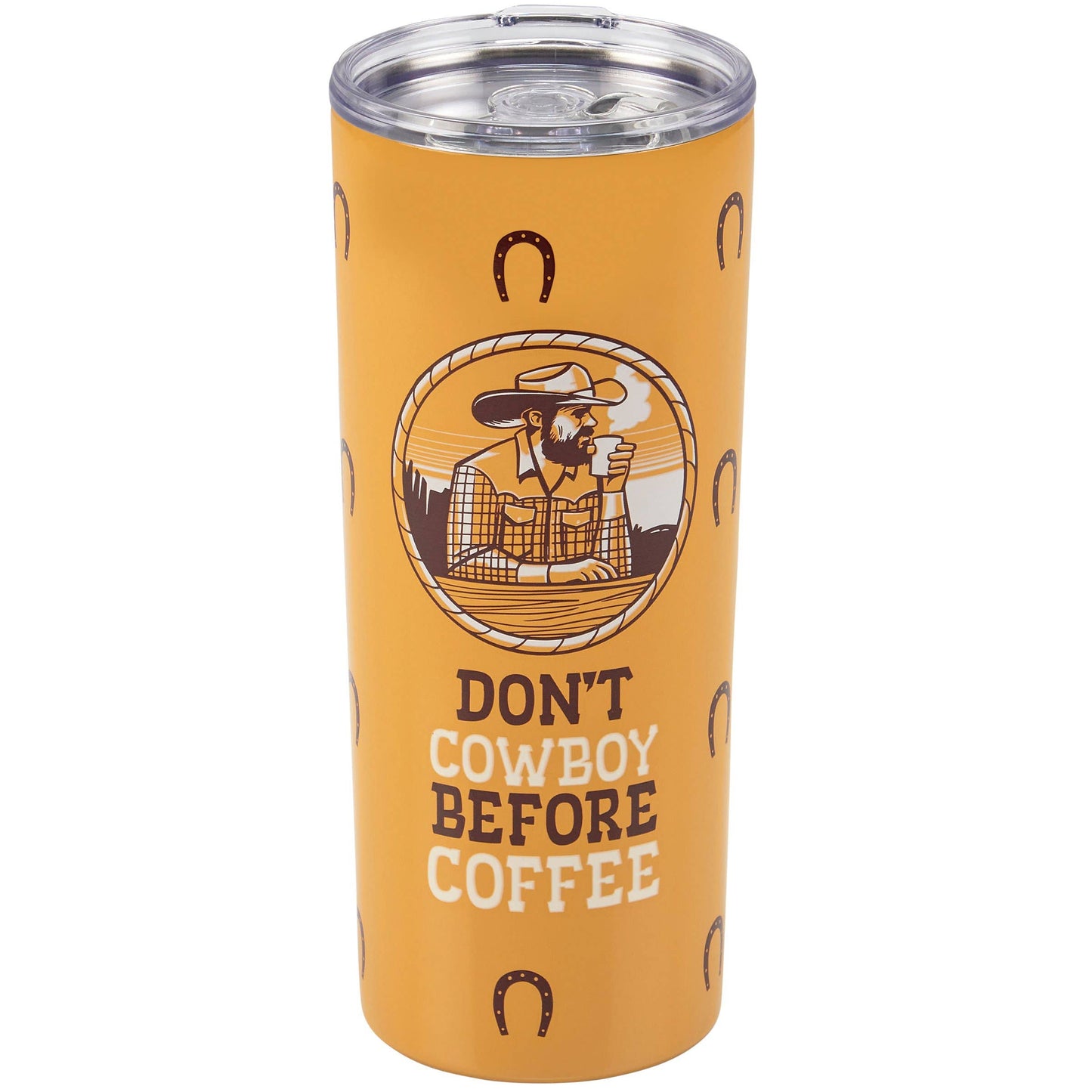 Cowboy Before Coffee Tumbler