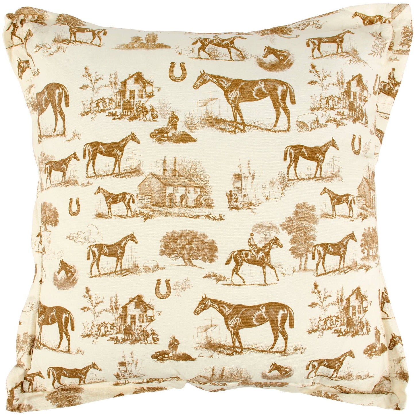 Horse Toile Pillow