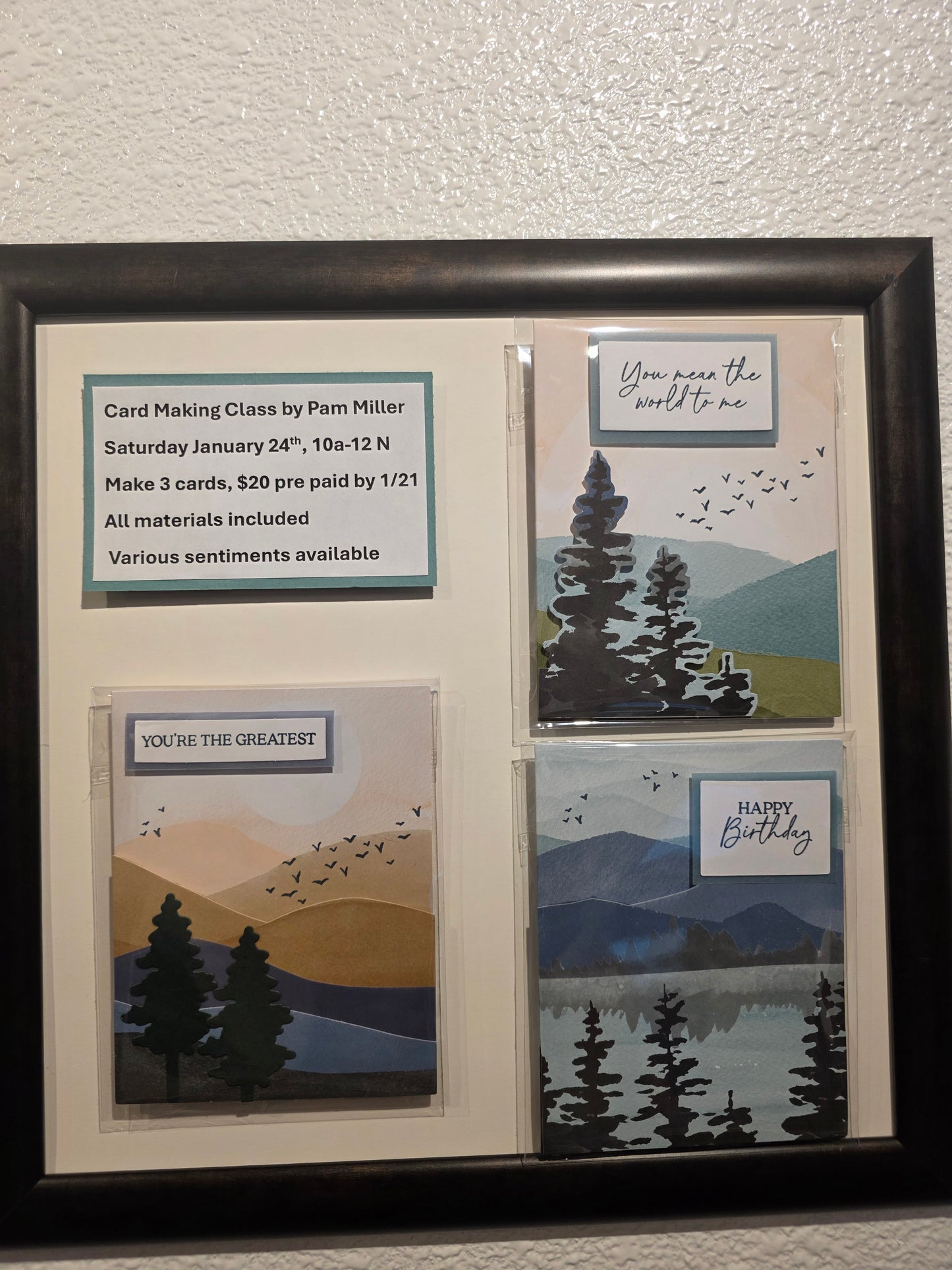 Mountain Card Making Class