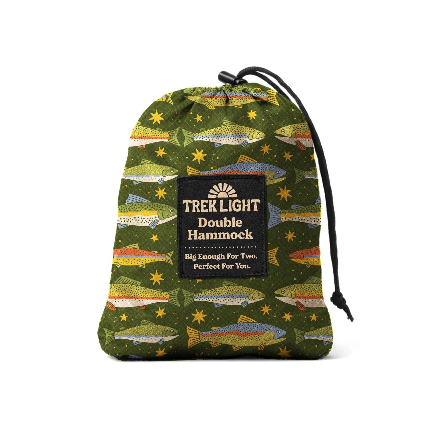 Double Hammock | Trout Print | Hanging Kit Sold Separate