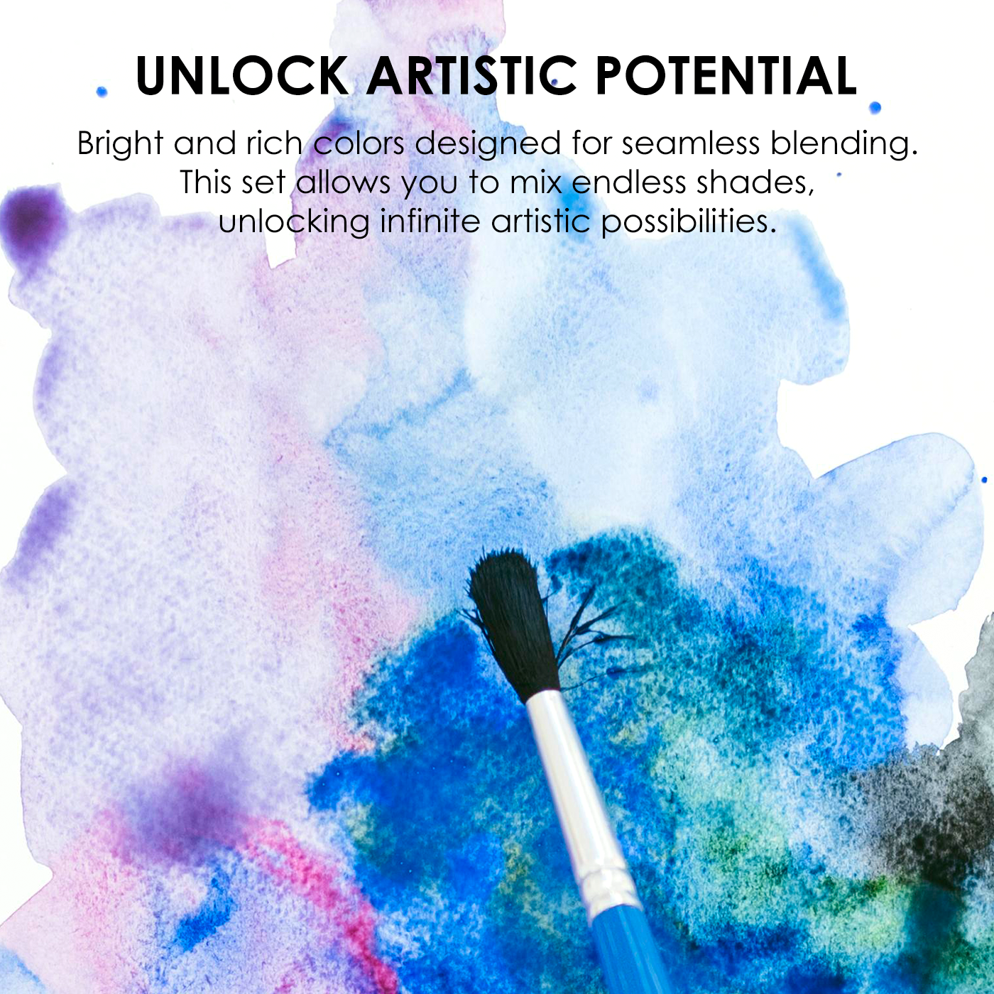 Watercolor Pocket Set Of 12 With Brush - Holiday Colors