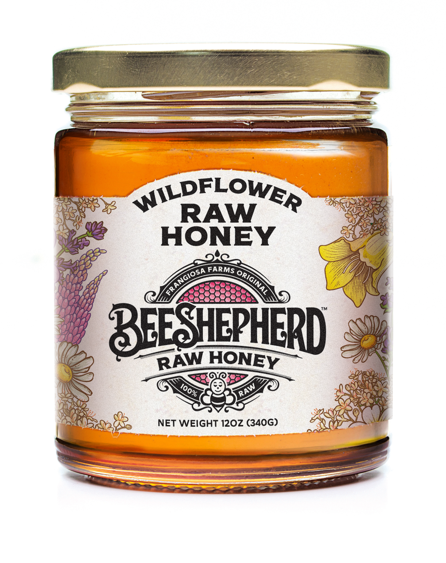 Bee Shepherd Wildflower Raw Honey 12oz