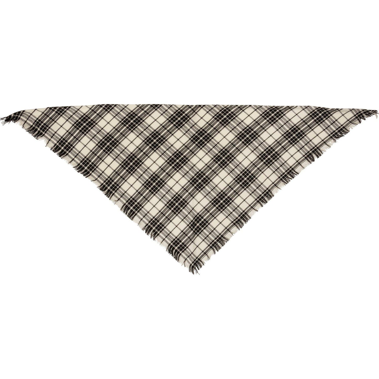 Large Plaid Christmas Pet Bandana Set