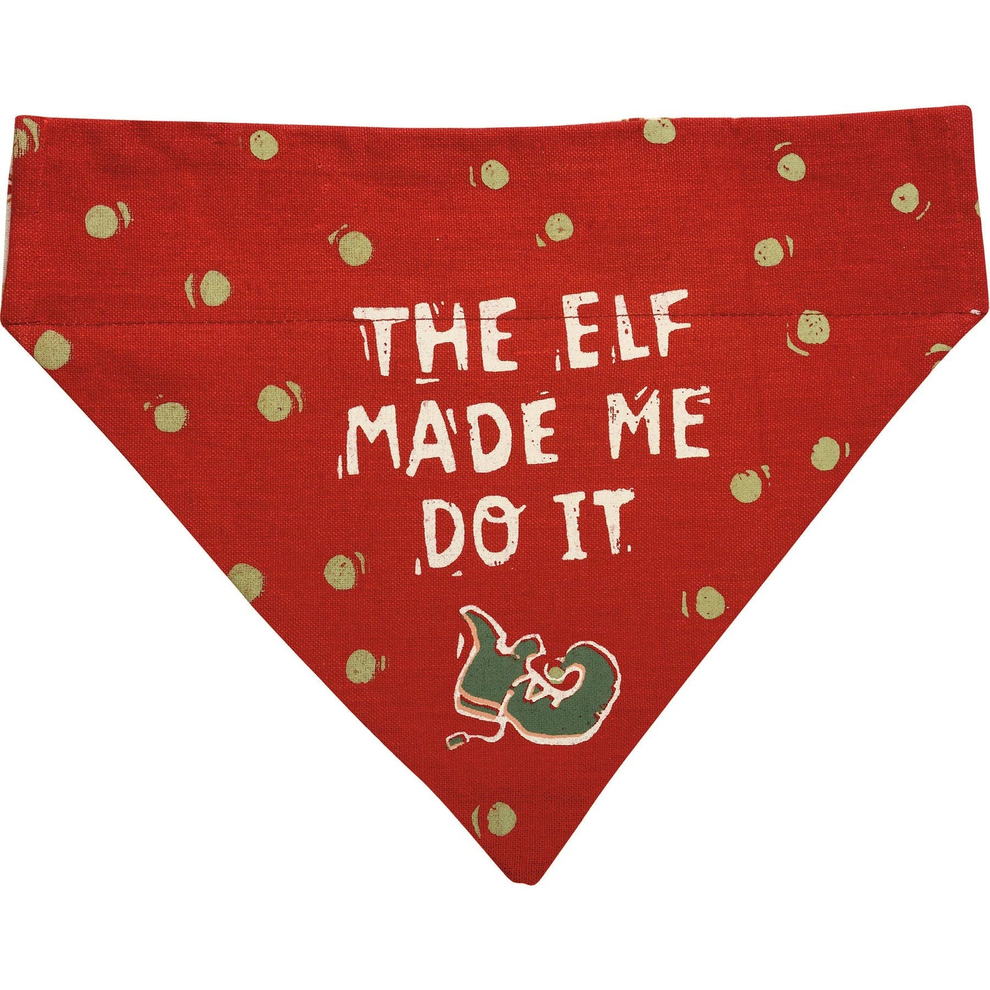 Elf Made Me/You Bake Large Collar Bandana
