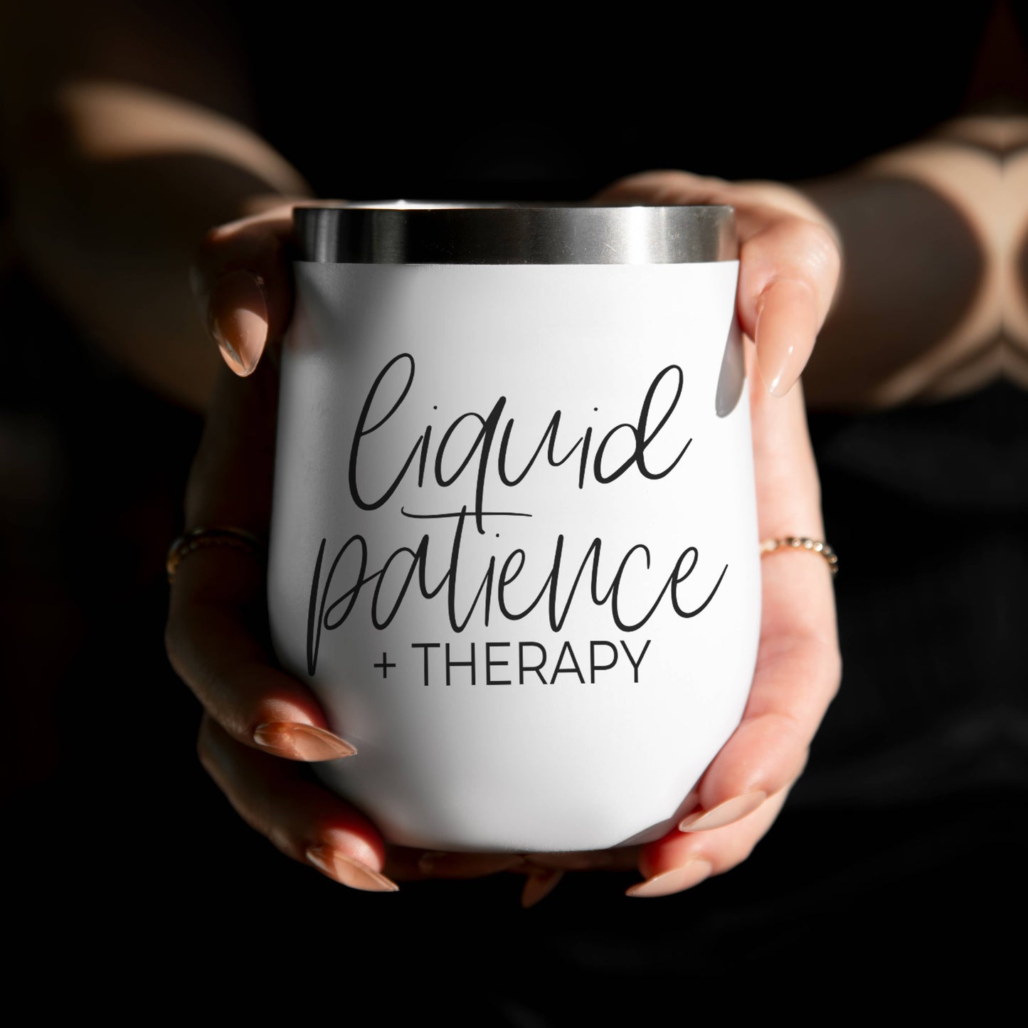 Imperfect Wine Tumblers with Lid, Stainless Steel: Graphic Issue / Mom's Turn