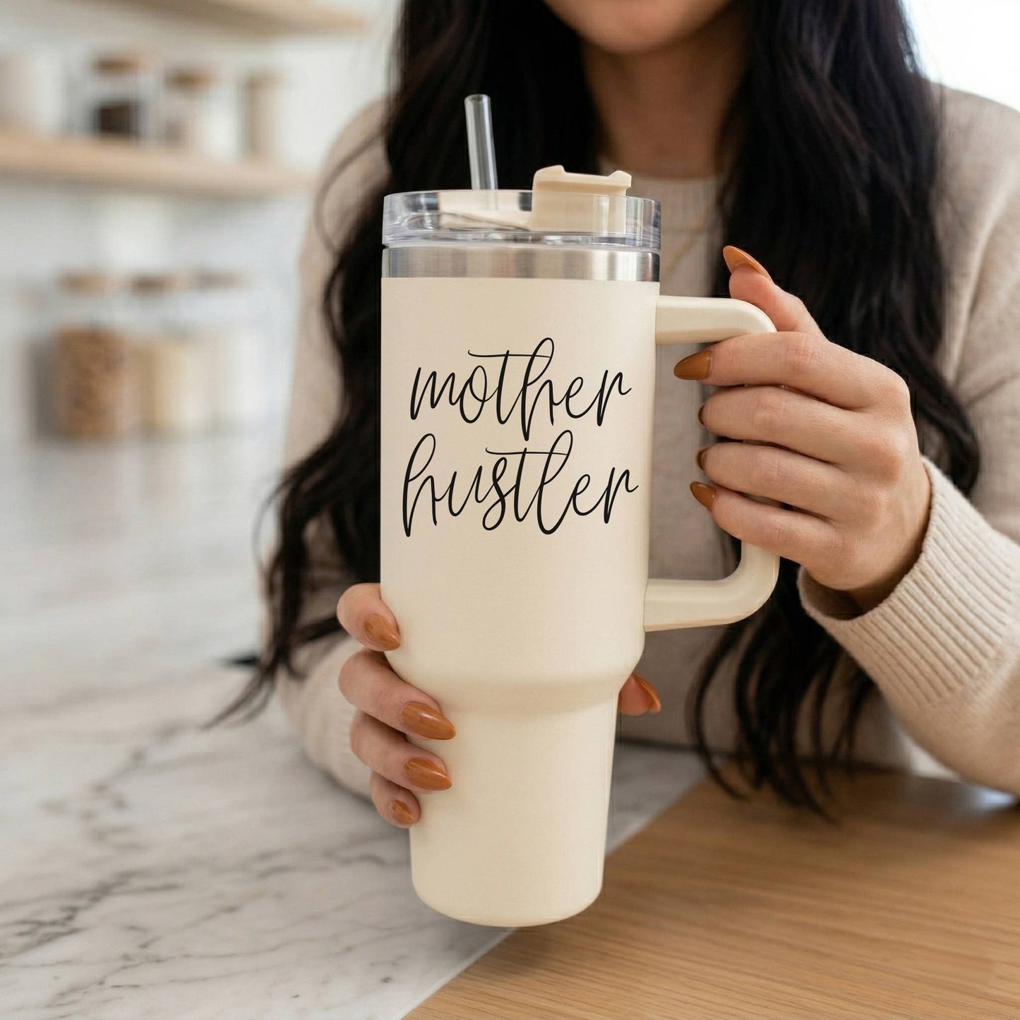 Mom Fuel Tumbler, Travel Coffee Mug, Mother's Day Gifts 40oz: Mom Fuel