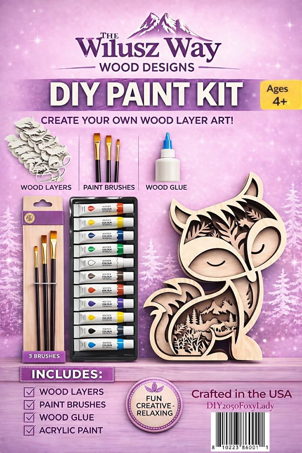 DIY Foxy Lady Paint Kit