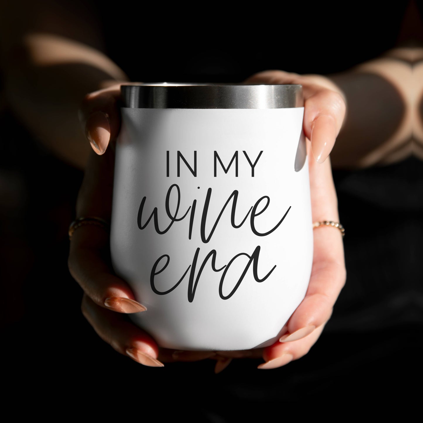 Imperfect Wine Tumblers with Lid, Stainless Steel: Graphic Issue / Mom's Turn