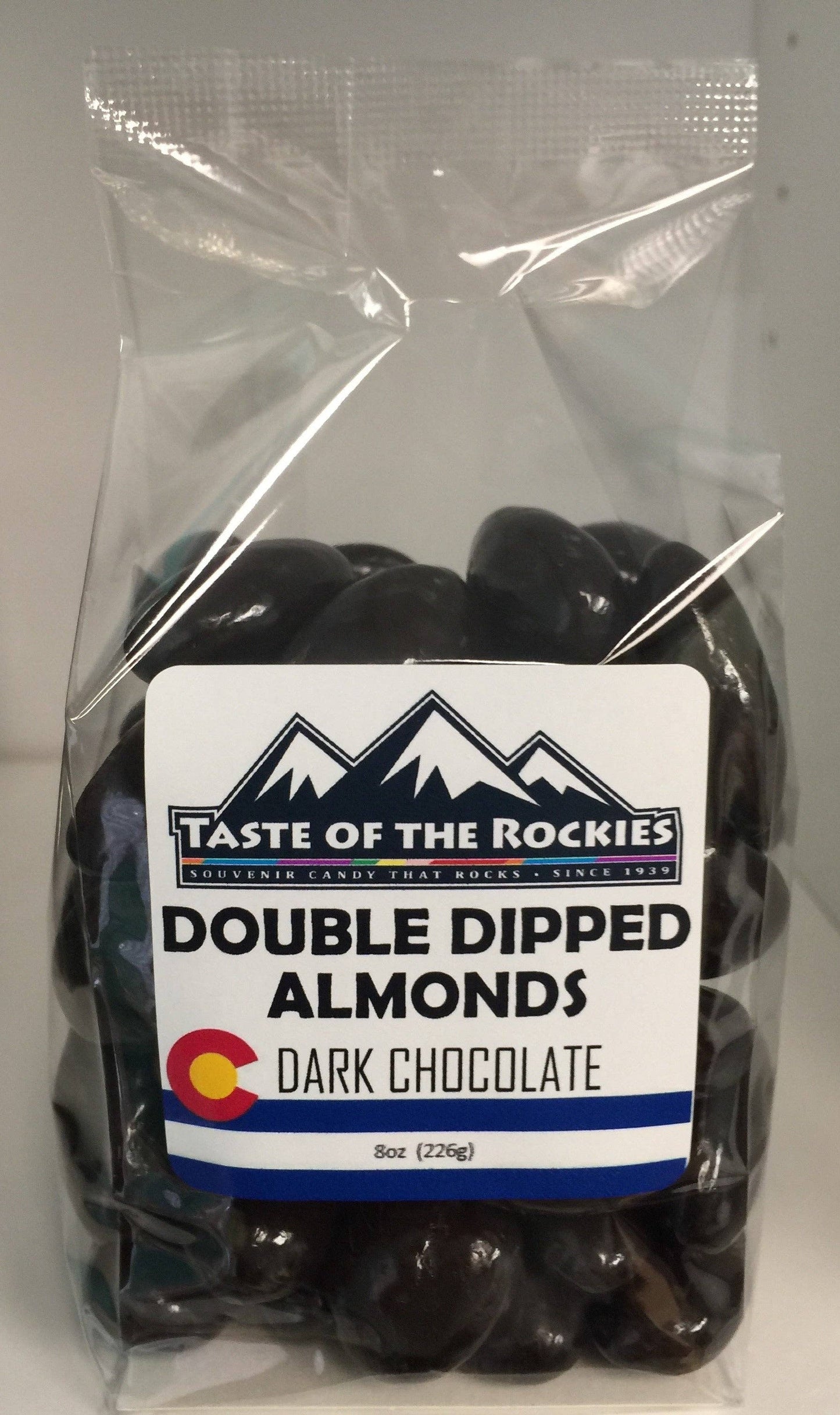 Dark Chocolate Almonds – Rich, Real Cocoa & Fresh Nuts: 3.2oz Pillow Box