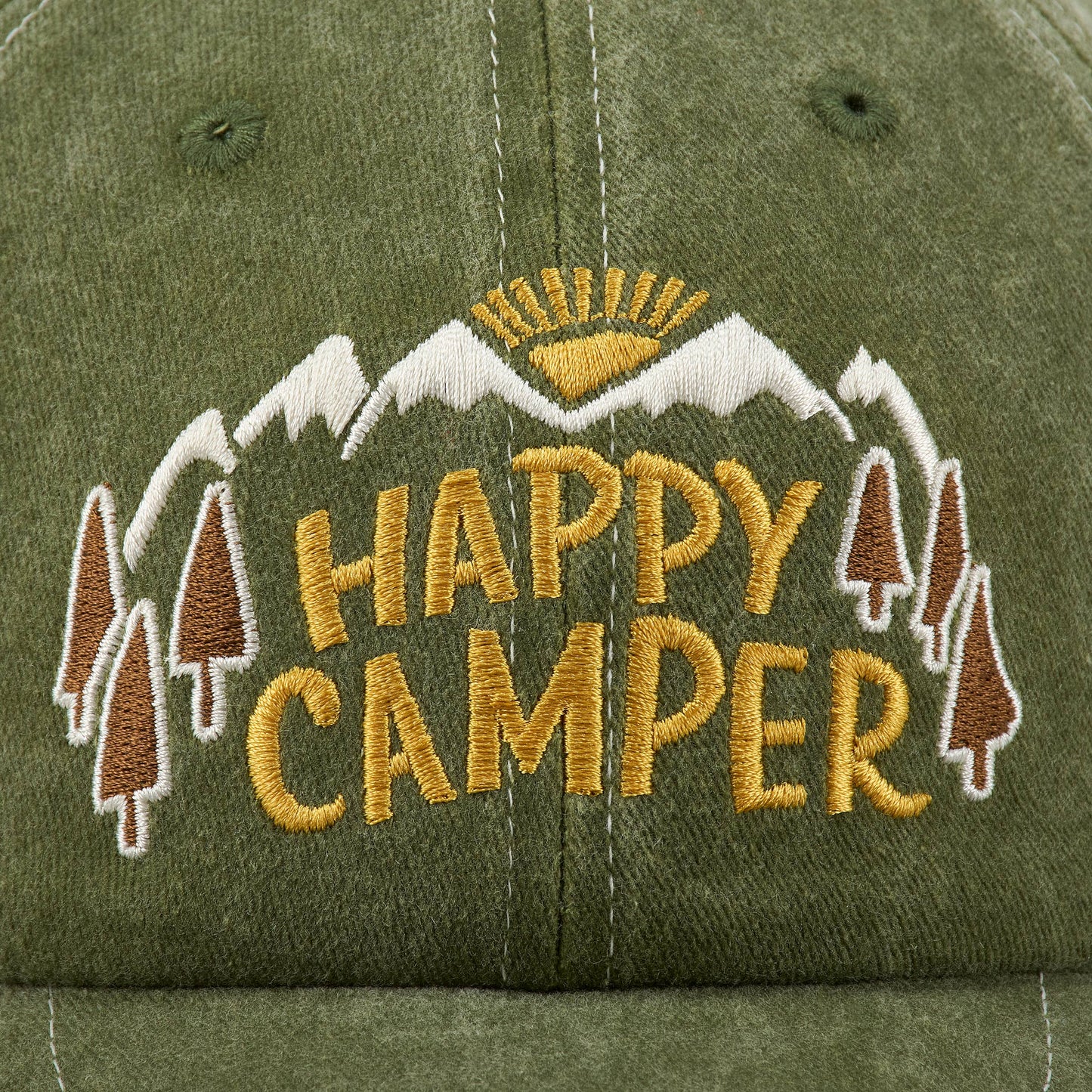 Happy Camper Baseball Cap