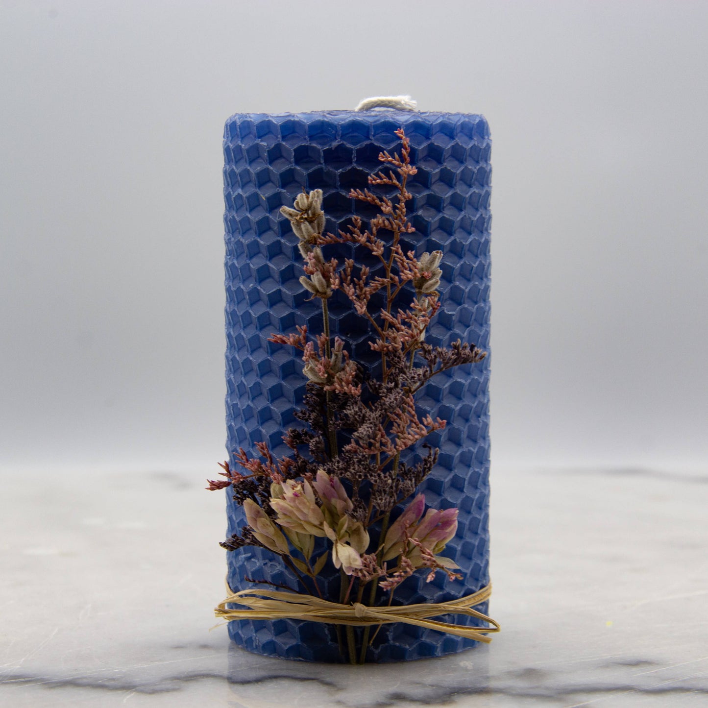4" Pillars- Botanic Wrap: White