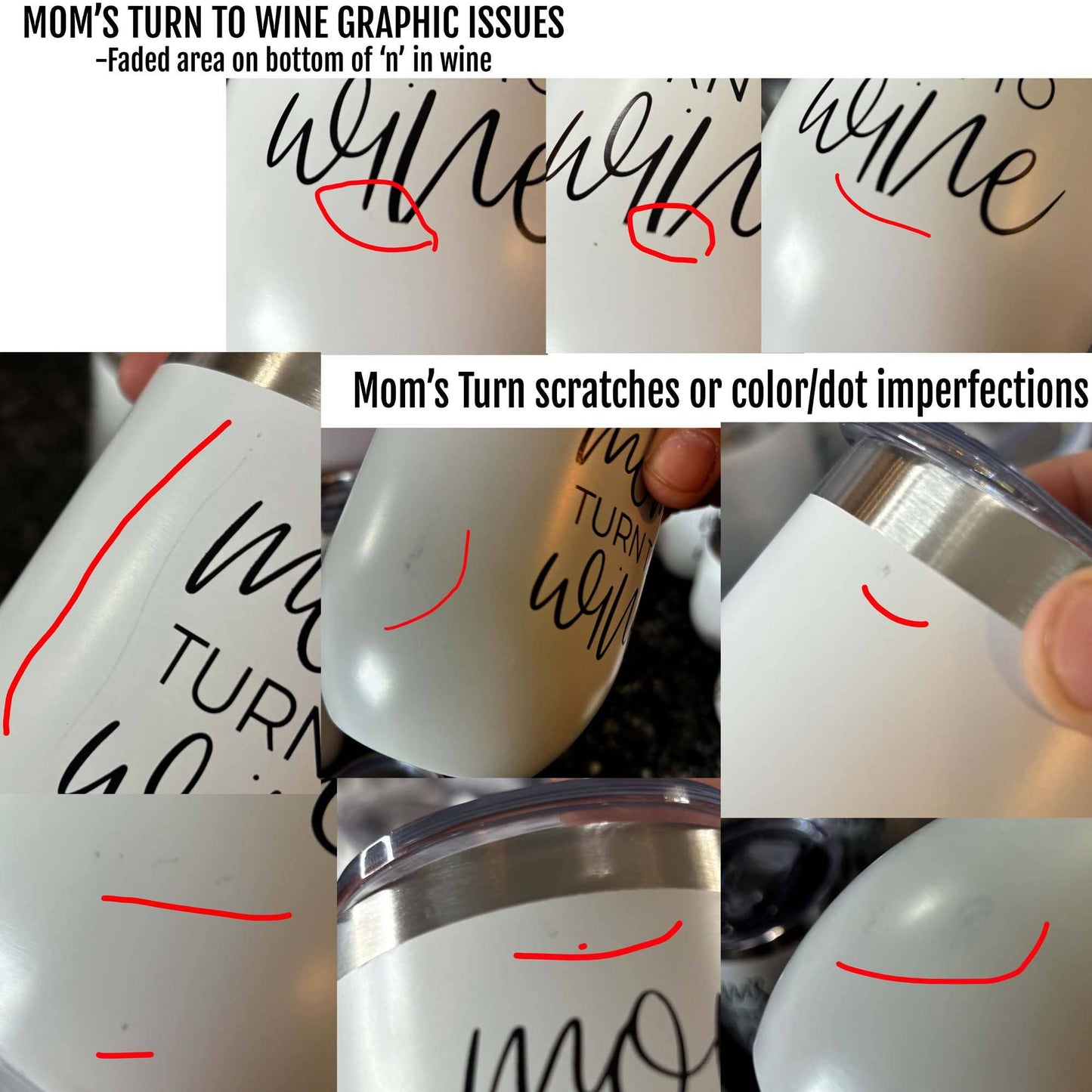 Imperfect Wine Tumblers with Lid, Stainless Steel: Graphic Issue / Mom's Turn