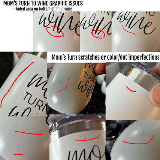 Imperfect Wine Tumblers with Lid, Stainless Steel: Graphic Issue / Mom's Turn