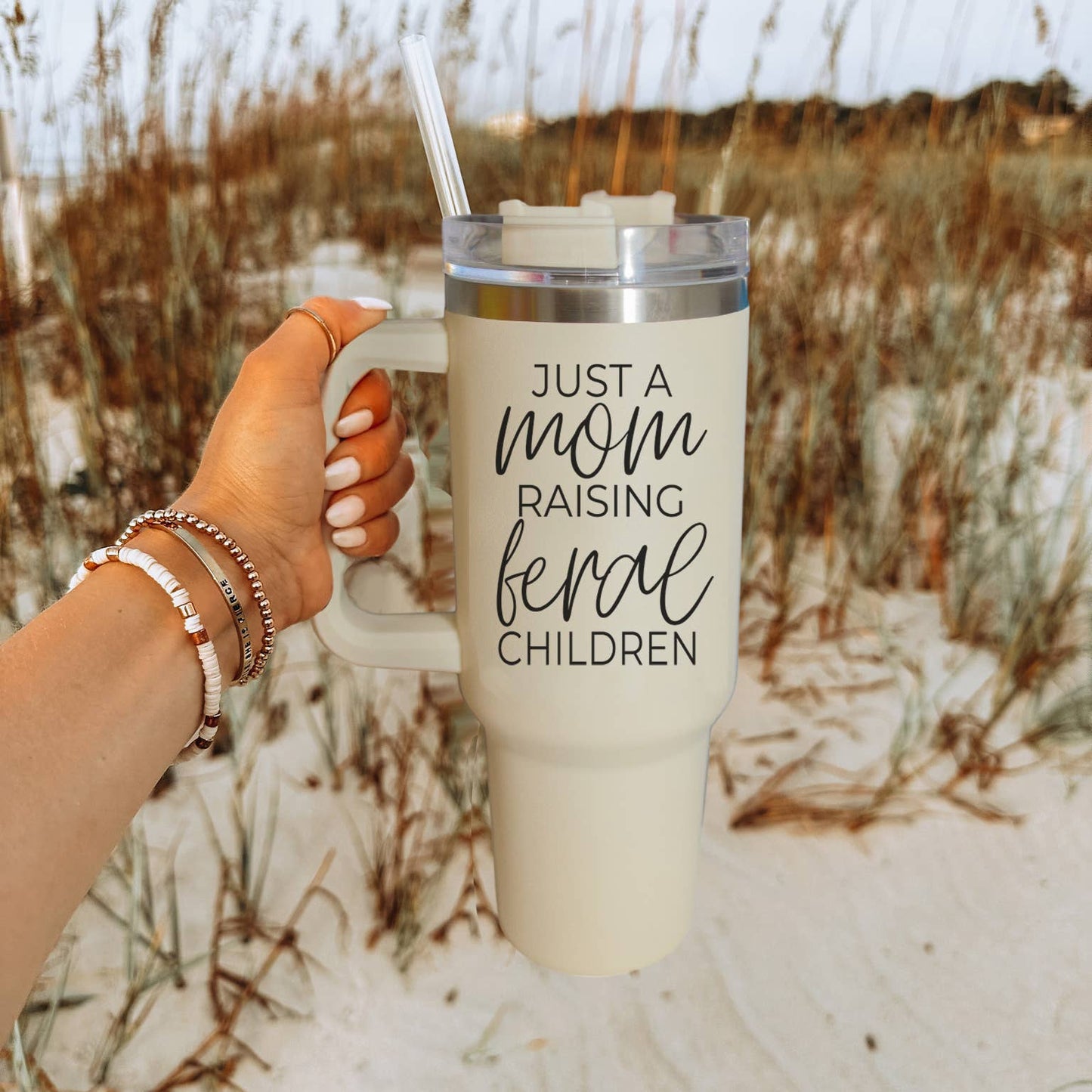 Mom Fuel Tumbler, Travel Coffee Mug, Mother's Day Gifts 40oz: Mom Fuel
