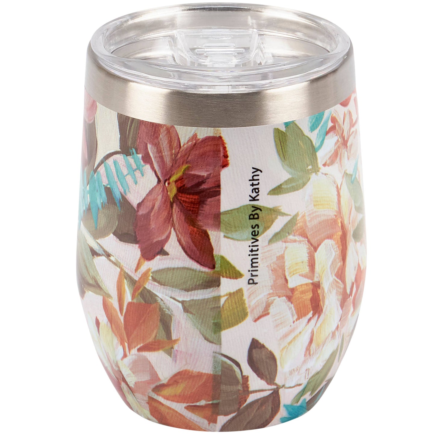 Cabbage Rose Wine Tumbler