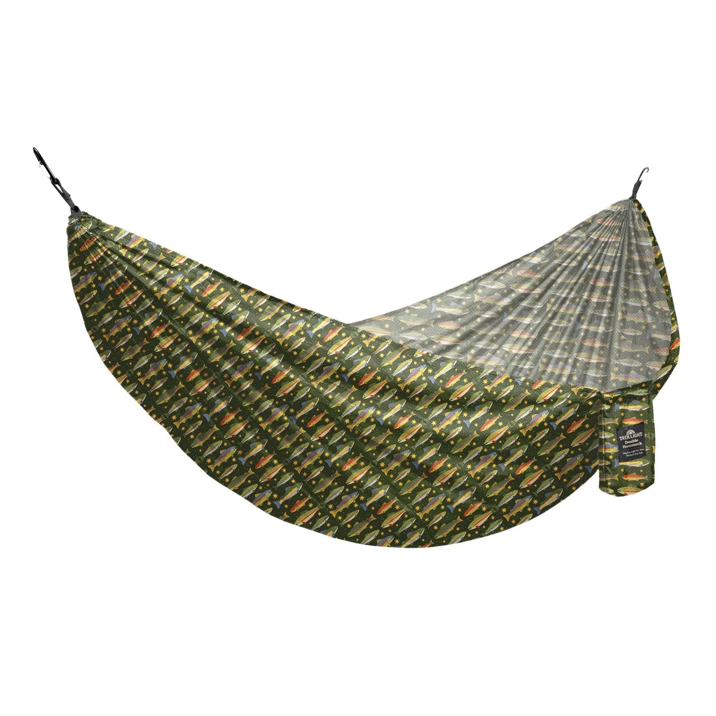 Double Hammock | Trout Print | Hanging Kit Sold Separate