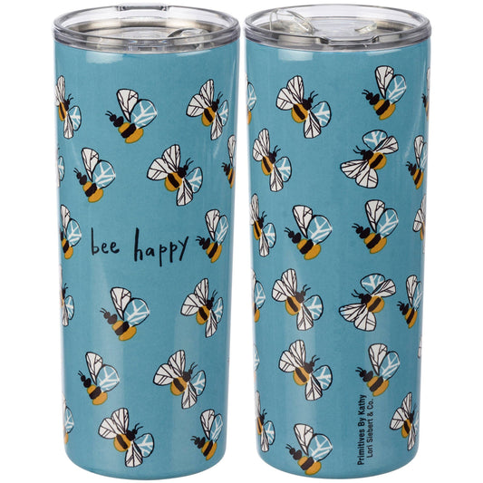 Bee Happy Coffee Tumbler
