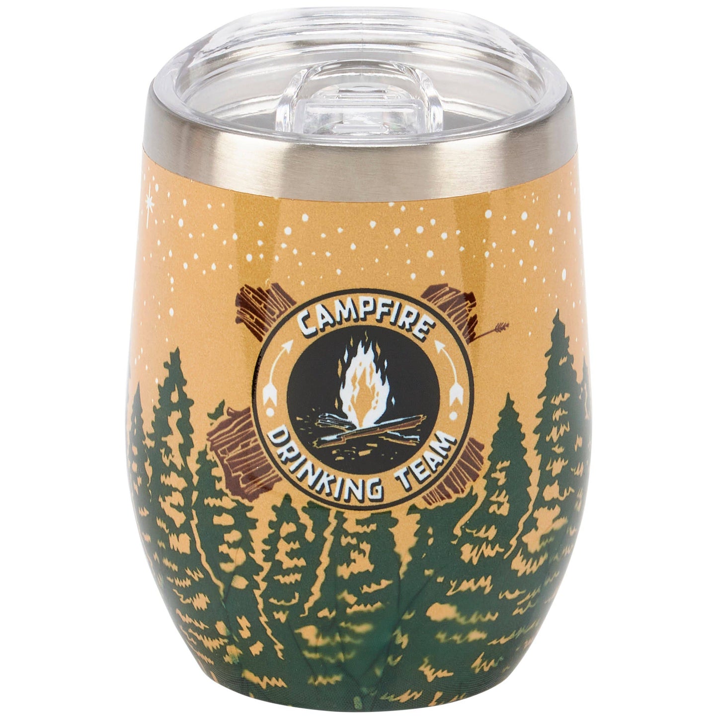 Campfire Drinking Team Wine Tumbler