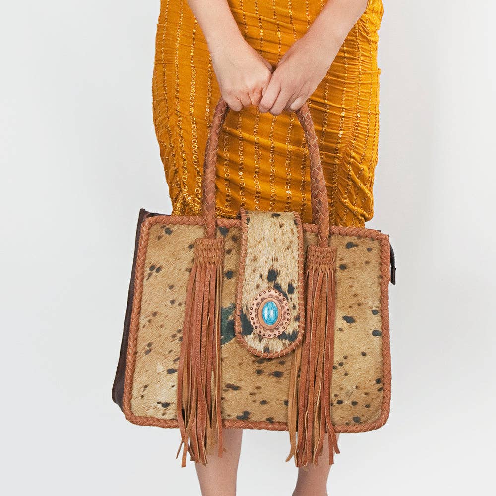 LC-ADBGD176 Tote Genuine Western Leather Women Bag: ADBGD176
