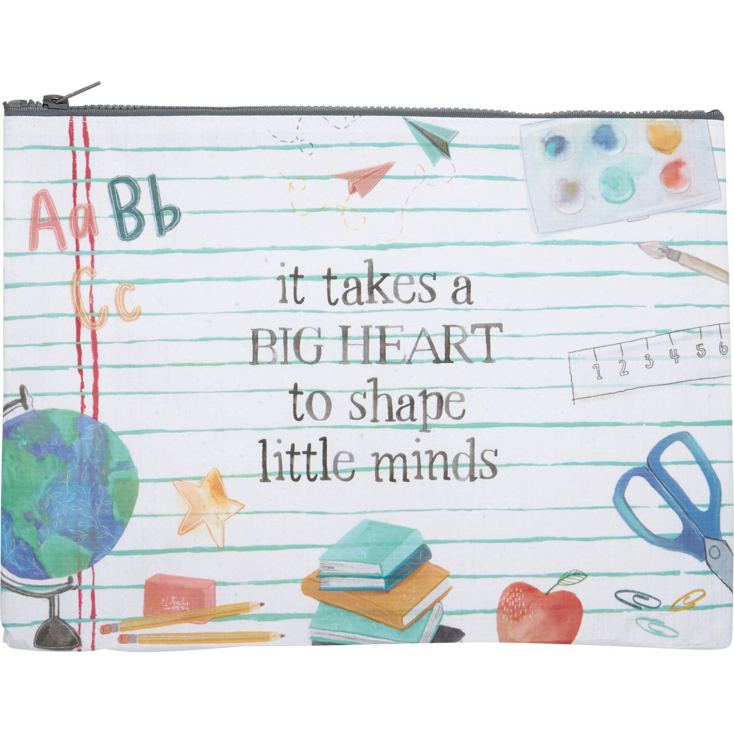 It Takes A Big Heart Zipper Folder