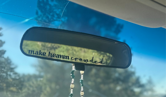 "make heaven crowded" sticker