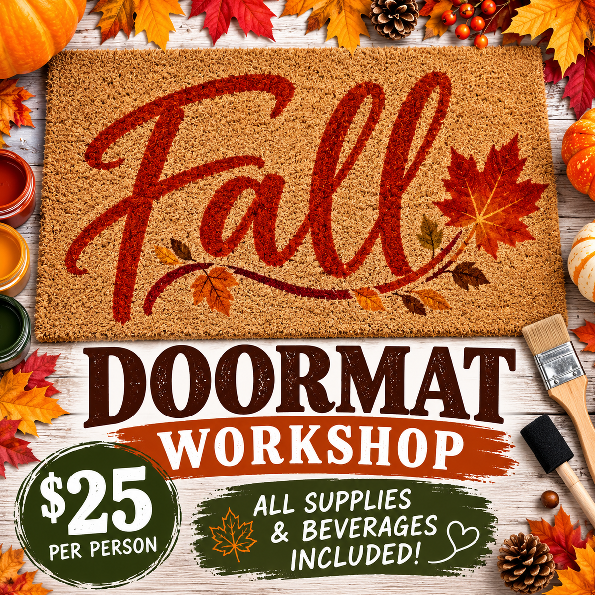Oct 29 - Fall Doormat Workshop