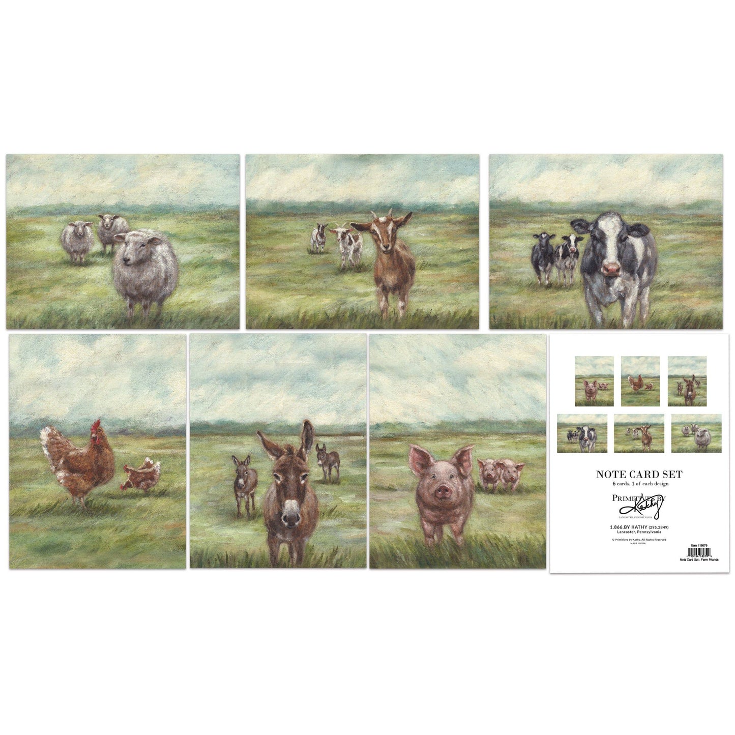 Farm Friends Note Card Set