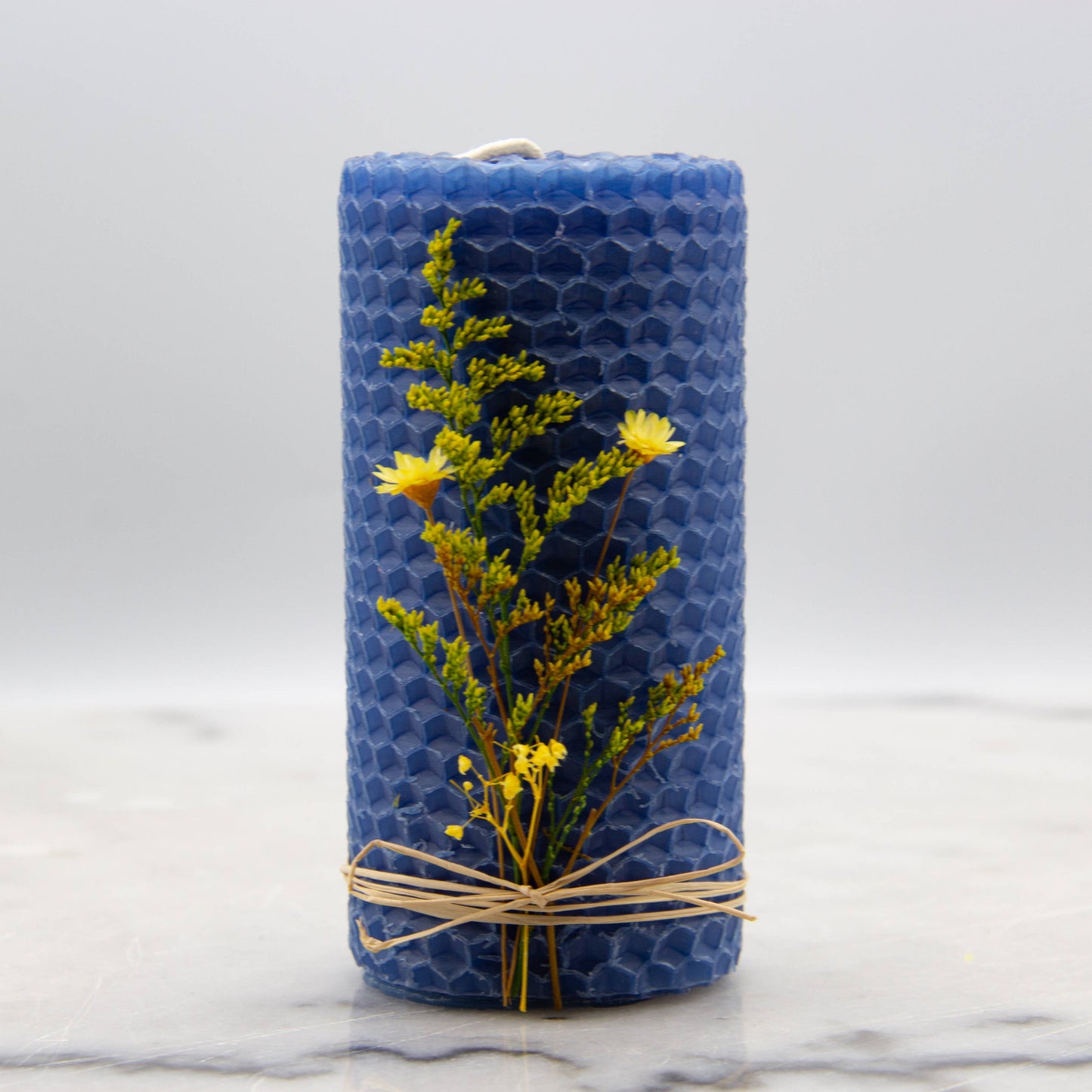 4" Pillars- Botanic Wrap: White