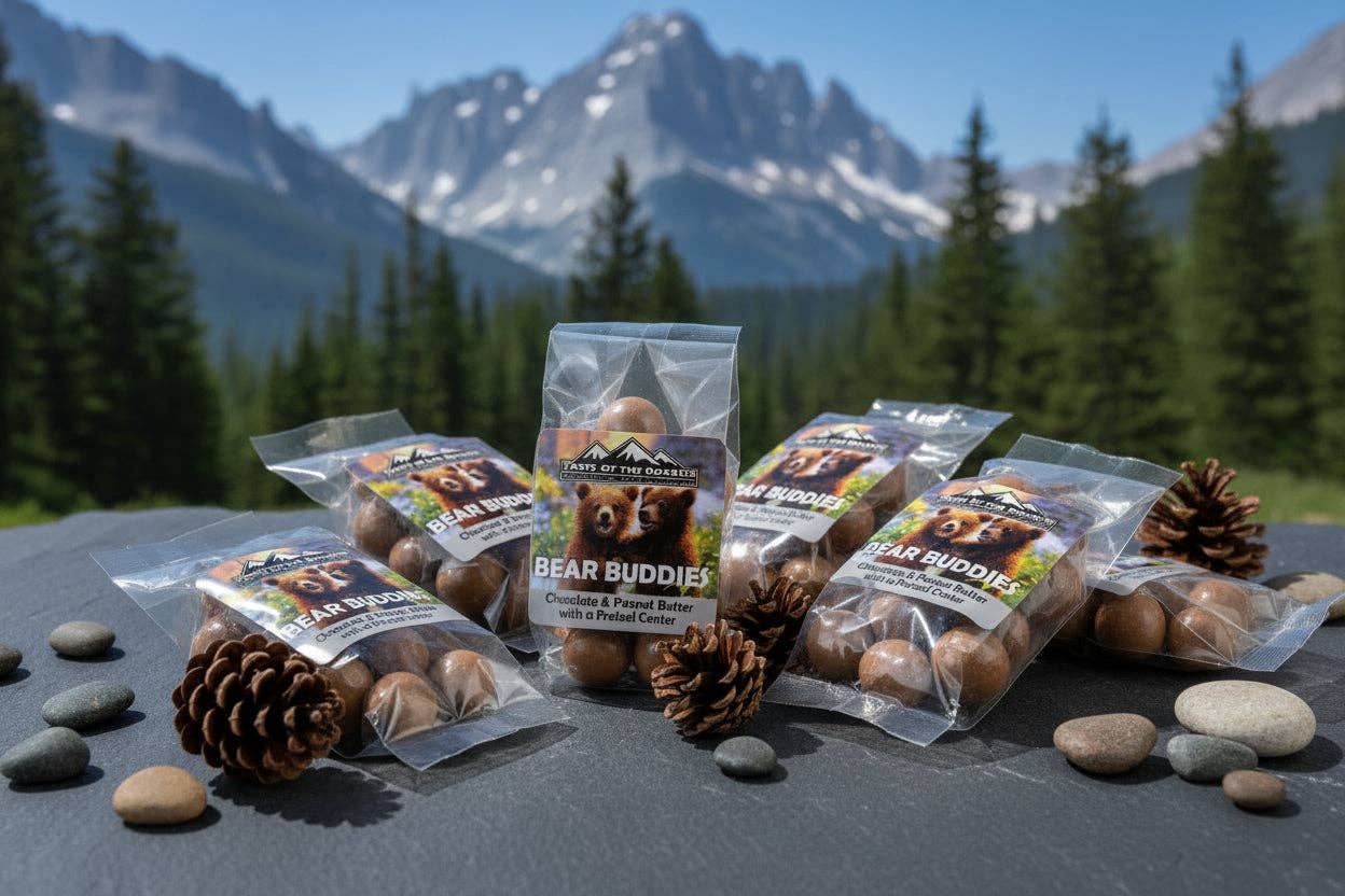 Milk Chocolate Peanut Butter Pretzel Snack Bites - Bear Buddies: 5 oz Stand Up Bag