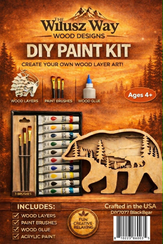 DIY Black Bear Paint Kit