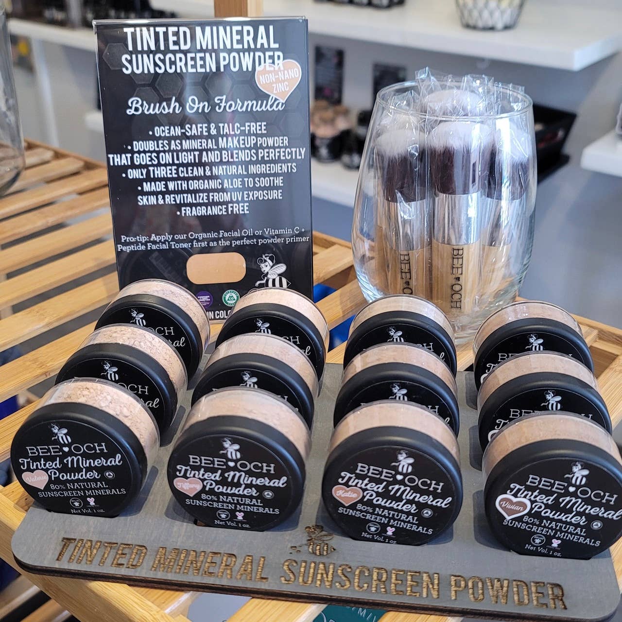 Tinted Mineral Sunscreen Powder Bundle (12) - FREE Display