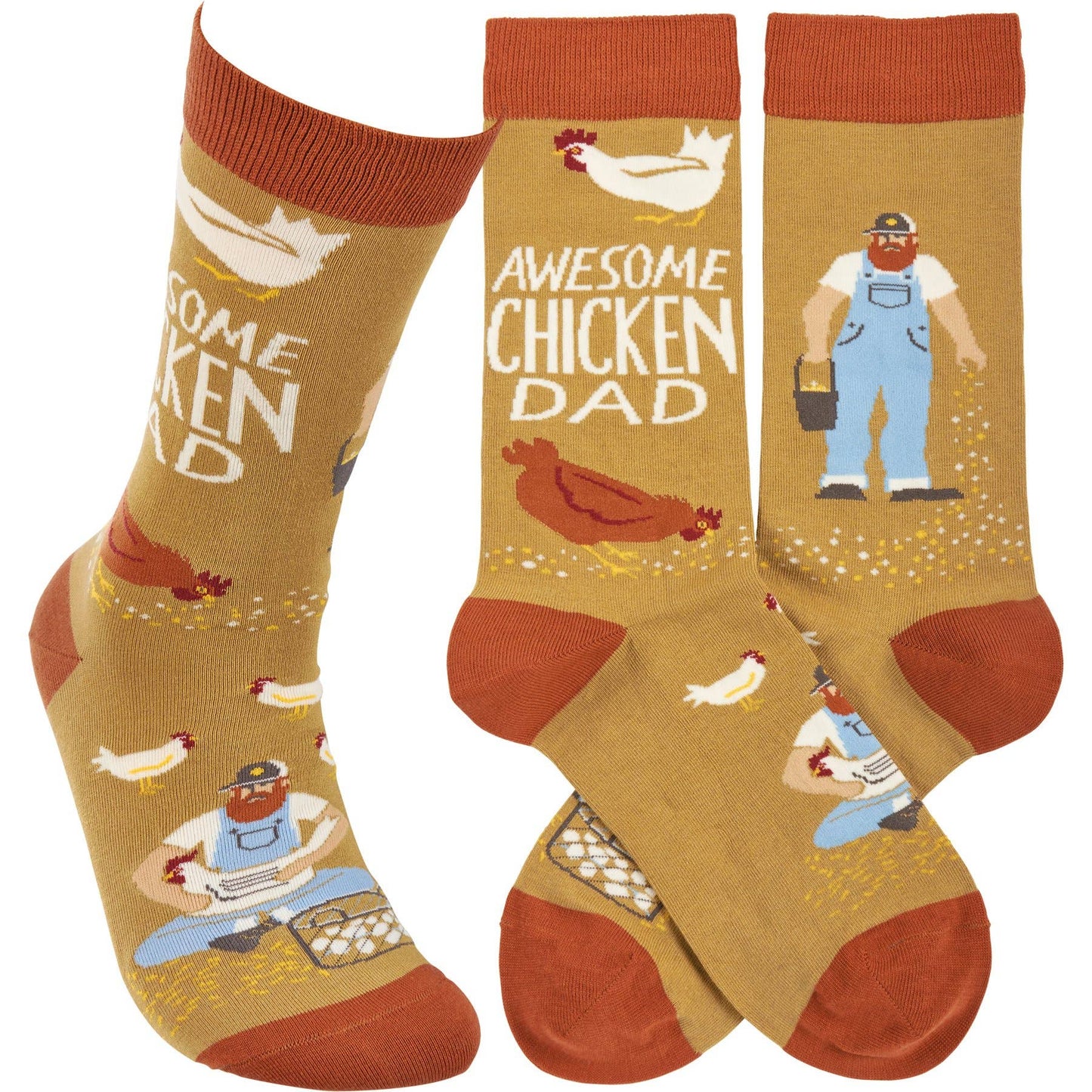 Awesome Chicken Dad Socks
