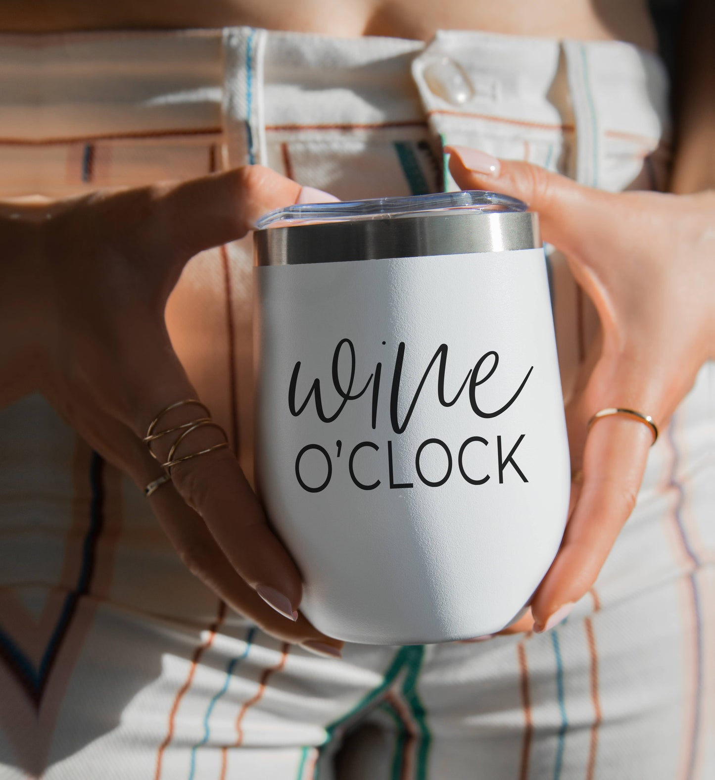 Imperfect Wine Tumblers with Lid, Stainless Steel: Graphic Issue / Mom's Turn